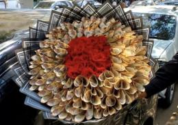 A sample of a money bouquet